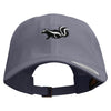 Skunk Embroidered Dad Style Unstructured Low Profile 6 panel Cotton Cap - Dk-Grey OSFM
