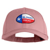 El Paso Texas Embroidered Solid Cotton Twill Low Profile Strap Cap - Pink OSFM