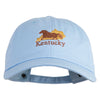 Kentucky State Derby Embroidered Unstructured Cotton Twill Washed Cap - Blue OSFM