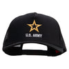 Star US Army Embroidered Solid Cotton Twill 5 panel Mesh Back Cap