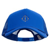 Golden Compass Icon Embroidered Big Size Big Foam Mesh Truck Cap - Royal XL-3XL