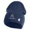 USSF with Delta Symbol Embroidered 8 Inch" Short Beanie - Navy OSFM