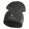 US Space Force with Delta Symbol Embroidered 8" Short Beanie - Charcoal OSFM