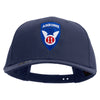 Licensed 11th Airborne Division Embroidered Solid Cotton Twill Pro Style Cap - Navy OSFM