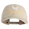 USAF Veteran Embroidered Cotton Twill Brass Buckle Cap - Khaki OSFM
