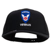 Licensed 11th Airborne Division Veteran Embroidered Solid Cotton Twill Pro Style Cap - Black OSFM