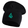 Appalachian Tree Embroidered Big Size Cotton Short Beanie - Black XL-3XL
