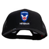 Licensed 11th Airborne Division Veteran Embroidered Solid Cotton Twill Mesh Prostyle Cap - Black OSFM