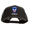 Licensed 11th Airborne Division Veteran Embroidered Solid Cotton Twill Mesh Prostyle Cap - Charcoal OSFM