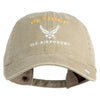 Retired US Air Force Embroidered Cotton Twill Brass Buckle Cap - Khaki OSFM