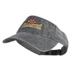 Vintage Yellowstone Embroidered Cotton Twill Visor - Black OSFM