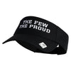 The Few The Proud Design Embroidered Cotton Twill Sun Visor - Black OSFM
