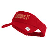 United States Marines Semper Fi Design Embroidered Cotton Twill Sun Visor - Red OSFM