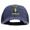 Licensed 1st Special Forces Command Veteran Embroidered Low Profile Special Cotton Mesh Cap - Navy OSFM