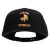 Licensed 17th Airborne Division Veteran Embroidered Solid Cotton Twill Pro Style Cap - Black OSFM