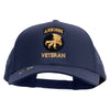 Licensed 17th Airborne Division Veteran Embroidered Solid Cotton Twill Mesh Prostyle Cap - Navy OSFM