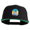 Rio Grande River Embroidered Wool Blend Snapback Cap - Black OSFM