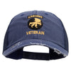 Licensed 17th Airborne Division Veteran Embroidered Low Profile Special Cotton Mesh Cap - Navy OSFM
