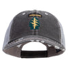 Licensed 1st Special Forces Command Embroidered Low Profile Special Cotton Mesh Cap - Black OSFM