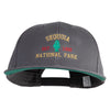 Sequoia National Park Embroidered Cotton Extra Size Cap - Charcoal XL-3XL
