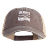 The Mighty Mississippi Embroidered Twill Trucker Cap - Chocolate Tan OSFM