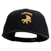 Licensed 17th Airborne Division Embroidered Solid Cotton Twill Pro Style Cap - Black OSFM