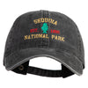 Sequoia National Park Embroidered Solid Cotton Twill Buckle Cap - Black OSFM