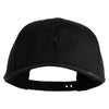 US Marine Corps Seal Embroidered Solid Cotton Twill Pro Style Cap - Black OSFM
