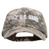 Licensed U.S Army Star Embroidered Enzyme Washed Camo Cap - Digital-Camo OSFM