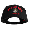 US Marine Corps Semper Fi Embroidered Solid Cotton Twill Pro Style Cap - Black OSFM