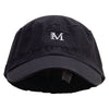 Floral M Embroidered Big Size Fitted Ripstop Cotton Military Army Cap - Black XL-2XL