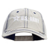 Licensed US Army Star Embroidered Low Profile Special Cotton Mesh Cap - Putty OSFM