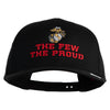 The Few The Proud US Marine Embroidered Solid Cotton Twill Pro Style Cap - Black OSFM