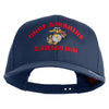 Once A Marine Always A Marine Embroidered Solid Cotton Twill Pro Style Cap - Navy OSFM