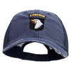 Licensed 101st Airborne Division Embroidered Low Profile Special Cotton Mesh Cap - Navy OSFM