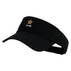 Licensed Licensed Star US Army Embroidered Cotton Twill Sun Visor - Black OSFM