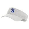 Licensed 18th Airborne Corps Embroidered Cotton Twill Washed Visor - White OSFM