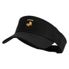Licensed 17th Airborne Division Embroidered Cotton Twill Sun Visor - Black OSFM