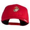Marine Veteren Embroidered Solid Cotton Twill Pro Style Cap - Red OSFM