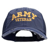 Licensed Army Veteran Letters Embroidered Low Profile Special Cotton Mesh Cap - Navy OSFM