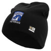 Licensed 18th Airborne Corps Veteran Embroidered 8 Inch Knitted Short Beanie - Black OSFM
