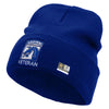 Licensed 18th Airborne Corps Veteran Embroidered 12 Inch Long Knitted Beanie - Royal OSFM