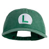 Luigi Patched Unstructured Pigment Dyed Cotton Cap - Kelly-Green OSFM