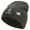 Licensed 1st Special Forces Command Veteran Embroidered 8 Inch Knitted Short Beanie - DK-Grey OSFM