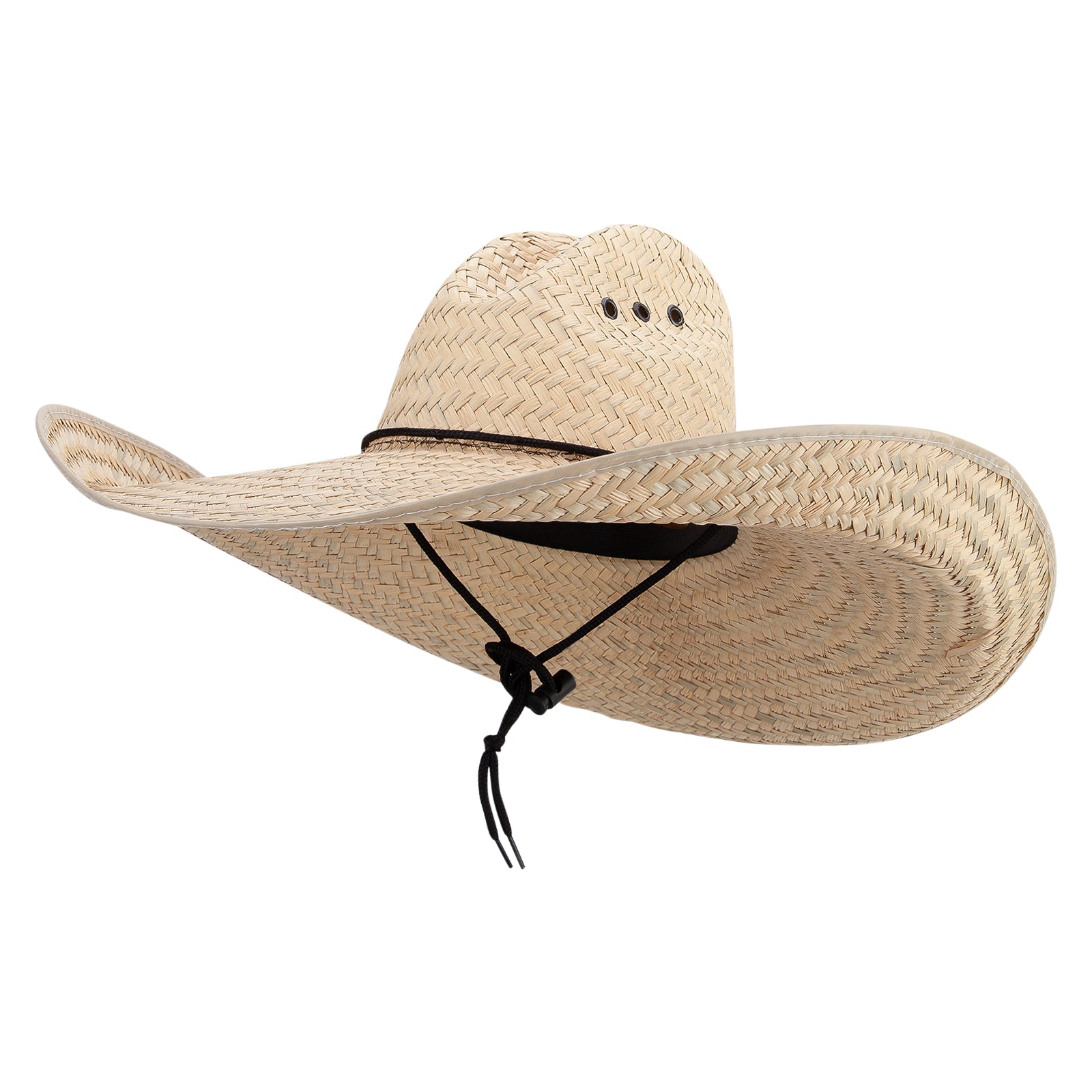 Men's Palm Braid Gambler Hat, Dk Natural / M