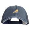 Bearded Dragon On Rock Embroidered Big Size Special Cotton Low Profile Trucker Cap - Navy XL-3XL