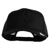 US Marine Corps Seal Embroidered Solid Cotton Twill Mesh Prostyle Cap - Black OSFM