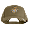US Marine Corps Emblem Embroidered Solid Cotton Twill Mesh Prostyle Cap - Khaki OSFM