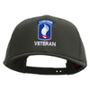 Licensed 173rdth Airborne Brigade Combat Team Veteran Embroidered Solid Cotton Twill Pro Style Cap - Charcoal OSFM