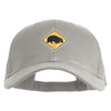 Wombat Sign Embroidered New Big Size Deluxe Cotton Cap - Cool Grey XL-3XL